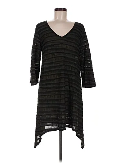 Pre-owned Cut Loose Casual Dress In Black