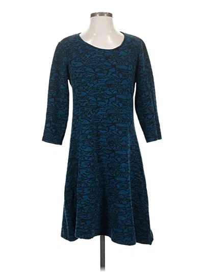 Pre-owned Cut Loose Casual Dress In Blue