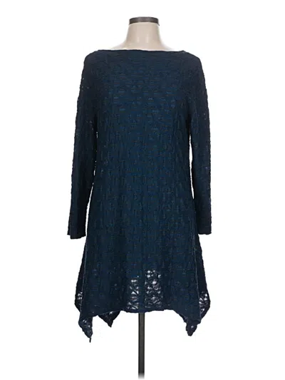 Pre-owned Cut Loose Casual Dress In Blue