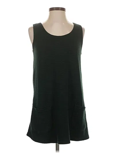 Pre-owned Cut Loose Casual Dress In Green
