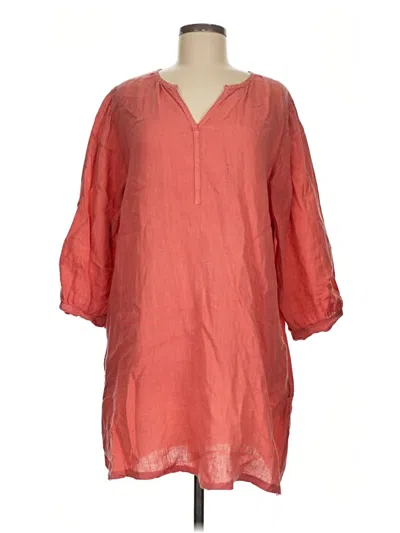 Pre-owned Cut Loose Casual Dress In Orange