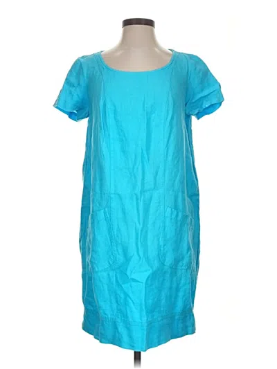 Pre-owned Cut Loose Casual Dress In Teal