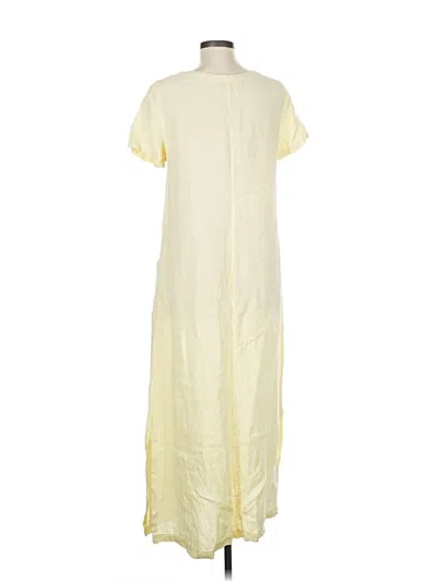 Pre-owned Cut Loose Casual Dress In Yellow