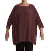 Cut Loose Cut Top Pullover In Cinder Rose In Brown