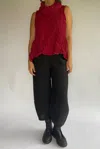 Cut Loose Linen Pull-on Lantern Pants In Black