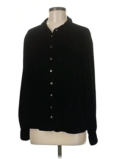 Pre-owned Cut Loose Long Sleeve Button Down Shirt In Black