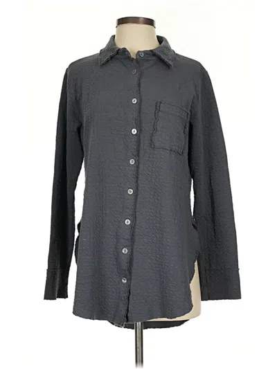 Pre-owned Cut Loose Long Sleeve Button Down Shirt In Gray