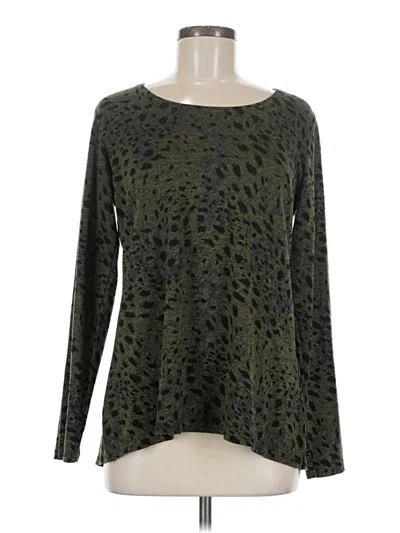 Pre-owned Cut Loose Long Sleeve T-shirt In Green