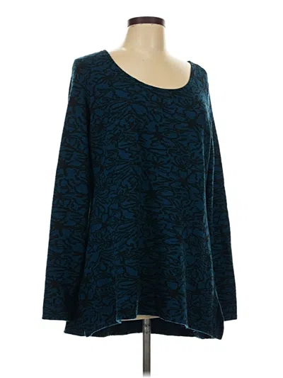 Pre-owned Cut Loose Pullover Sweater In Blue