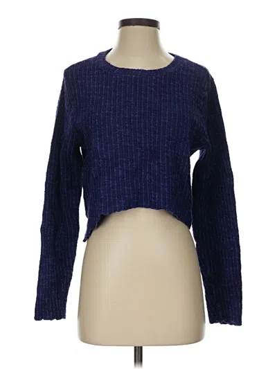 Pre-owned Cut Loose Pullover Sweater In Blue