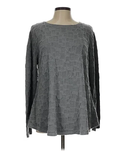Pre-owned Cut Loose Pullover Sweater In Gray