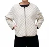 Cut Loose Quilted Bomber Jacket In Moonbeam In White