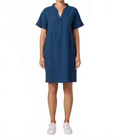 Cut Loose Relaxed Cap Sleeve Dress In Naval In Blue