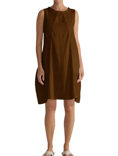 Cut Loose Seamed Bubble Mini Dress In Manuka In Multi