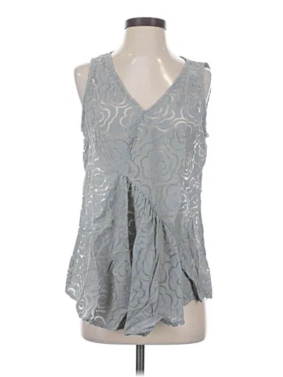 Pre-owned Cut Loose Sleeveless Blouse In Gray