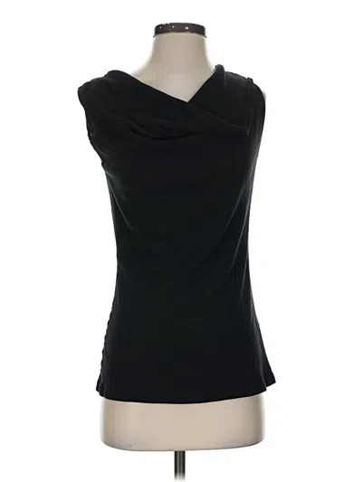 Pre-owned Cut Loose Sleeveless Top Black One Shoulder Neckline Tops