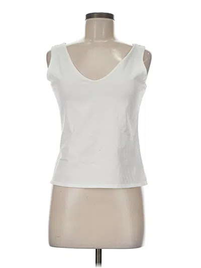 Pre-owned Cut Loose Sleeveless T-shirt In White