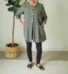 Cut Loose Swing Coat In Clay In Gray