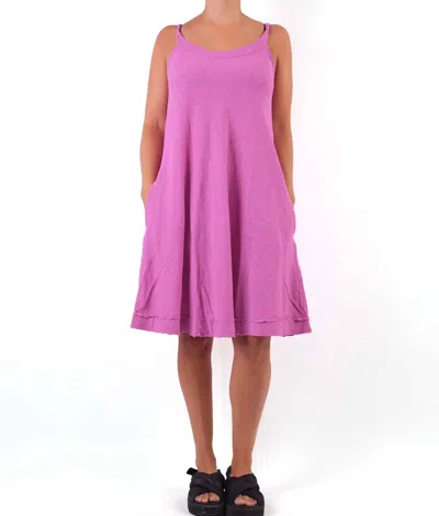 Cut Loose Twist Strap Mini Dress In Cosmo In Pink