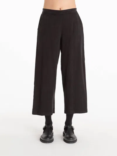 Cut Loose Women's Crop Wide Leg Pant In Black