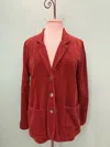 Cut Loose Women's Lux Corduroy Pocket Blazer In Cognac In Green