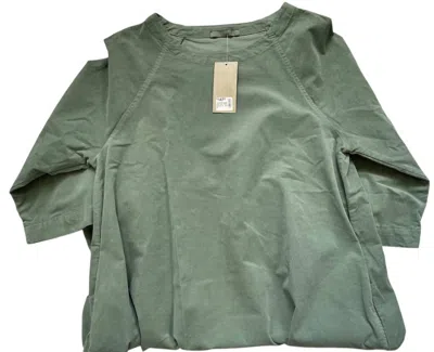 Cut Loose Women's Raglan Cord Mini Dress In Tarragon In Green