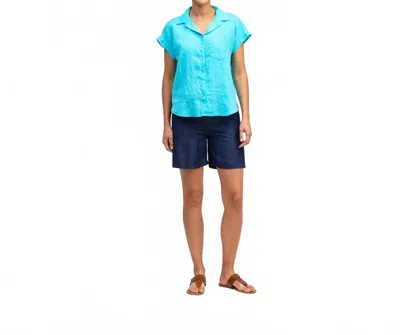 Cut Loose Women's Short Sleeve Pocket Shirt In Atoll In Multi