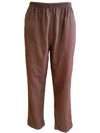Cut Loose Women's Tapered Crop Tencel Pants In Mahogany In Brown