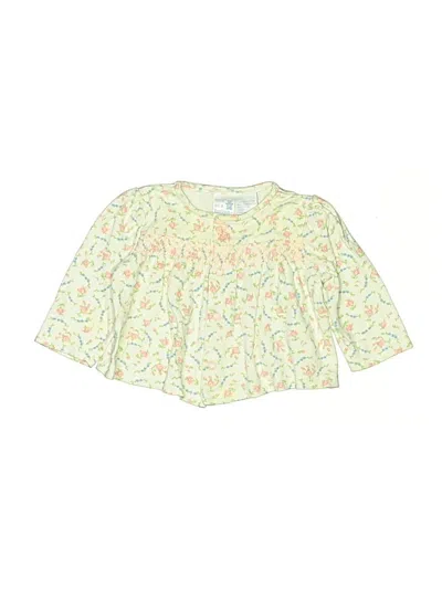 Pre-owned Cute As A Button Babies' 3/4 Sleeve Blouse In Yellow