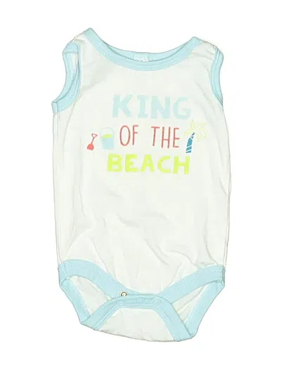 Pre-owned Cutie Pie Babies' Short Sleeve Onesie In White