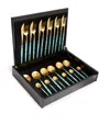 Cutipol Goa 24-piece Cutlery Set In Turquoise
