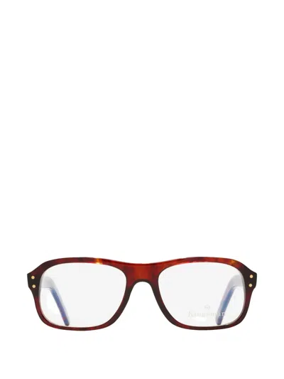 Cutler And Gross 0847 Oval-frame Glasses In Brown