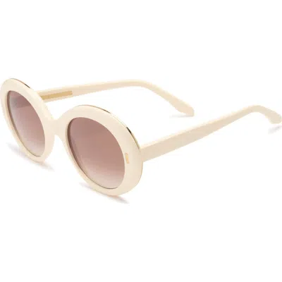 Cutler And Gross 1327 Oversize Gradient Round Sunglasses In Neutral