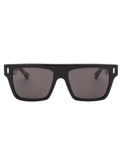 Cutler And Gross Acetate Sunglasses In Black/camouflage