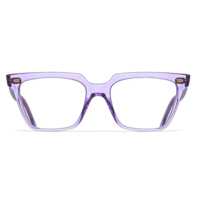 CUTLER AND GROSS 1346-08 56MM CLASSIC PURPLE CRYSTAL ACETATE OPTICAL GLASSES