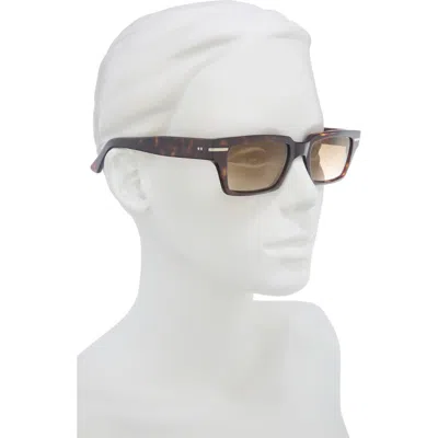 Cutler And Gross 1363 Rectangular Sunglasses In Brown