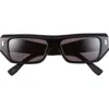 Cutler And Gross Rectangular Acetate Sunglasses In Black
