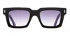 Cutler And Gross 1386 - Purple On Black Sunglasses In Black