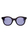 Cutler And Gross 1390 Pantos-frame Sunglasses In Burgundy