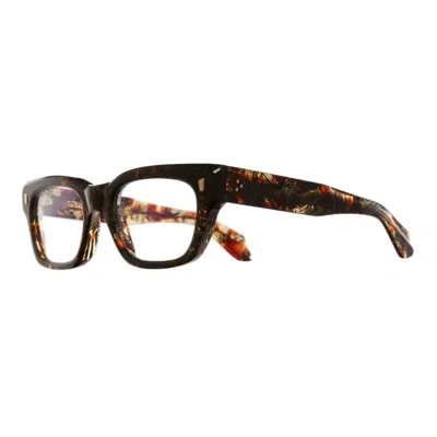 CUTLER AND GROSS 1391-02 53MM BRUSH STROKE ACETATE OPTICAL GLASSES