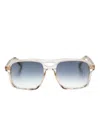 Cutler And Gross 1394 Square-frame Sunglasses In 金色