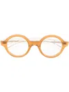 Cutler And Gross 1396 Round-frame Eyeglasses In Yellow