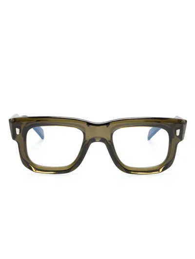 Cutler And Gross 1402 Rectangle-frame Glasses In Green