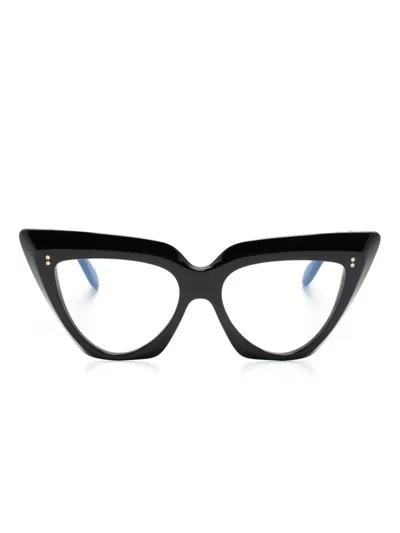 Cutler And Gross 1407 Cat-eye Frame Glasses In Black