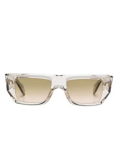 CUTLER AND GROSS 1413 RECTANGLE-FRAME SUNGLASSES