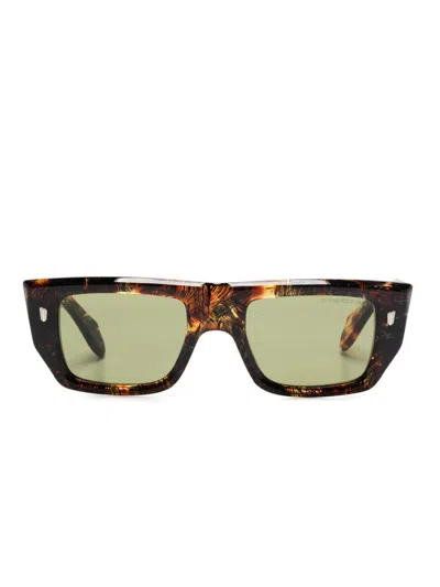 Cutler And Gross 1413 Sunglasses In 褐色