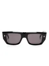 Cutler And Gross Cutler & Gross Square Frame Sunglasses In 黑色