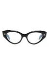 Cutler And Gross 1417 Cat Eye-frame Glasses In 黑色