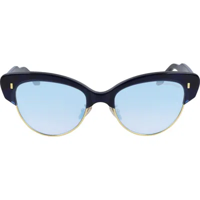 Cutler And Gross 55mm Gradient Cat Eye Sunglasses In Black