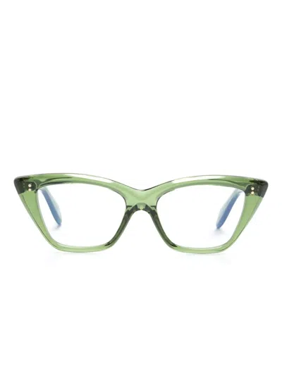 Cutler And Gross 9241 Cat-eye Glasses In Green
